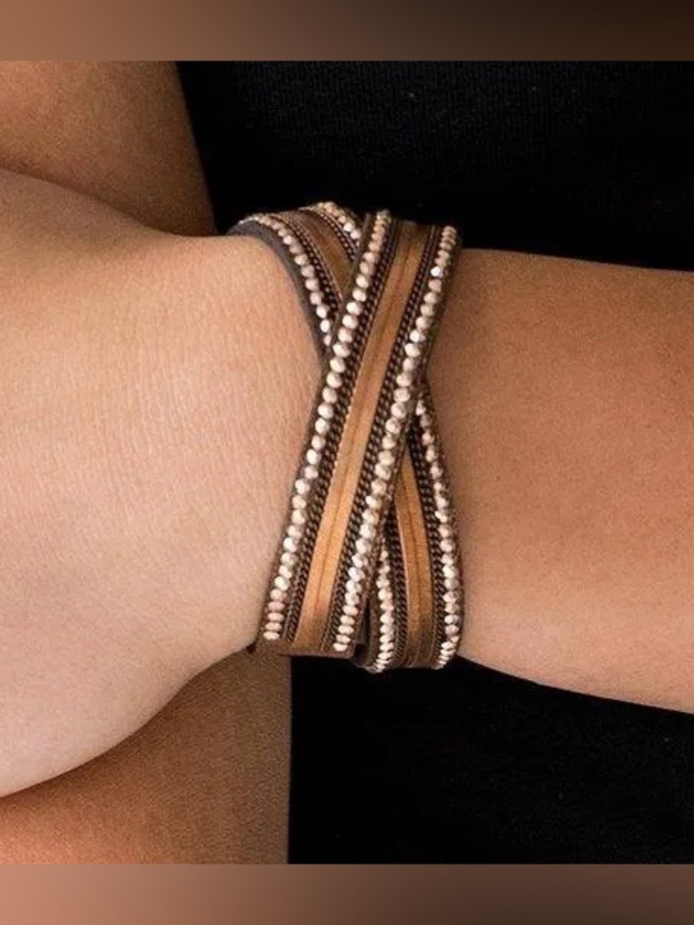 paparazzi Rocker Rivalry Cooper Wrap Bracelet